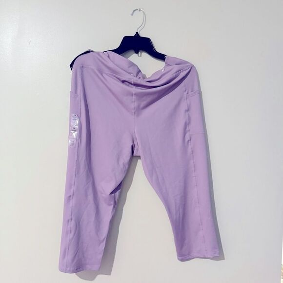 Id Ideology Women's Compression High-Rise Side-Pocket Leggings Purple thights - Picture 10 of 12